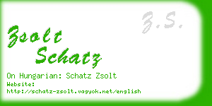 zsolt schatz business card